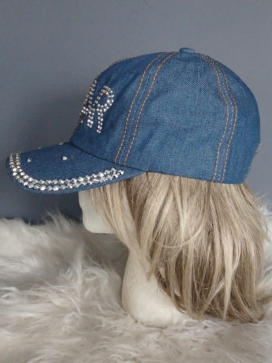 Denim Rhinestone Hat - Picture 4 of 11